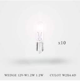 Ampoules wedge 12V-W1.2W 1.2W culot W2X4.6D