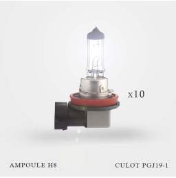 WinPower Ampoule H9 100W Light White Vision Halogène Lumière Faisceau de  route 5000K Blanc 12V Voiture/Moto pour la mise à niveau de phare  d'origine