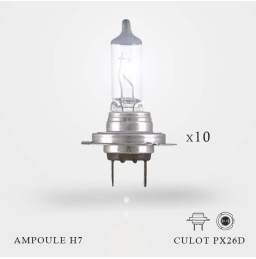 Ampoule Wedge 12V WY 5W Rouge Culot W2.1X9.5D - Boite de 10 ex.