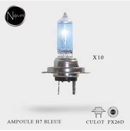 Ampoule H7 Bleue 12V-55W Culot PX26d boite de 10ex