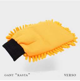 Verso du gant Rasta microfibres orange