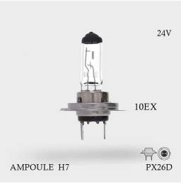 Ampoule H7 24v 70w px26d Blanche