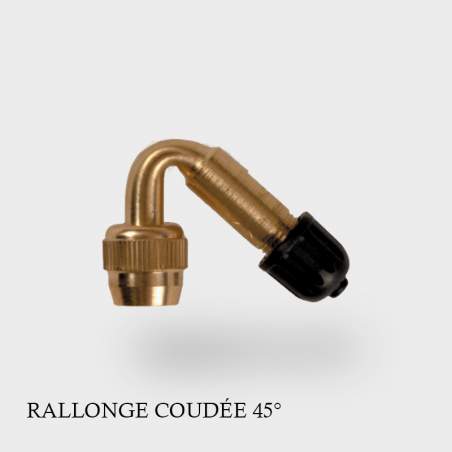 Rallonge de Valves coudées 45° Schrader