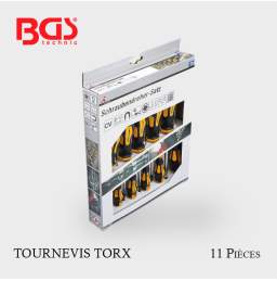 Jeu de tournevis profil Torx T6 - T40  11 pièces