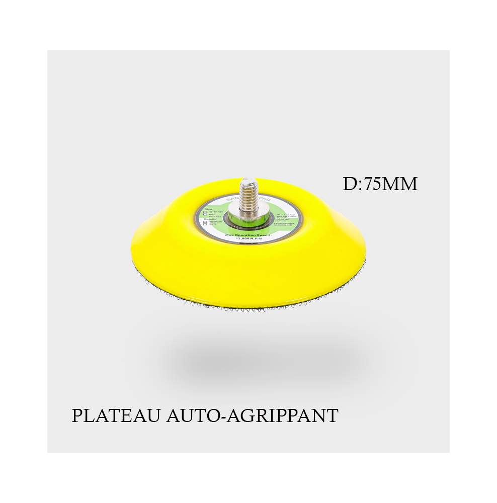 Plateau auto-agrippant diamètre 75mm