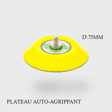 Plateau auto-agrippant diamètre 75mm