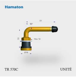 Valve poids lourds TR570C